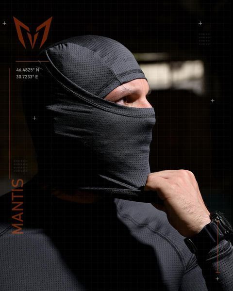 Тактический лонгслив с балаклавой MANTIS&reg; Phantom LS Combat Shirt - Wolf Grey S/M 96922 фото