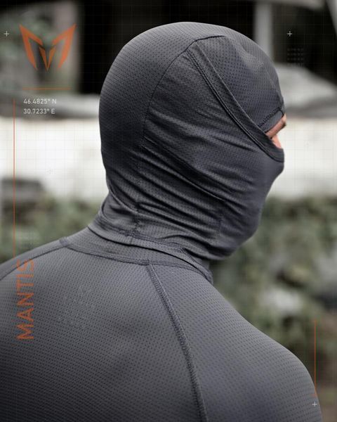 Тактический лонгслив с балаклавой MANTIS&reg; Phantom LS Combat Shirt - Wolf Grey S/M 96922 фото