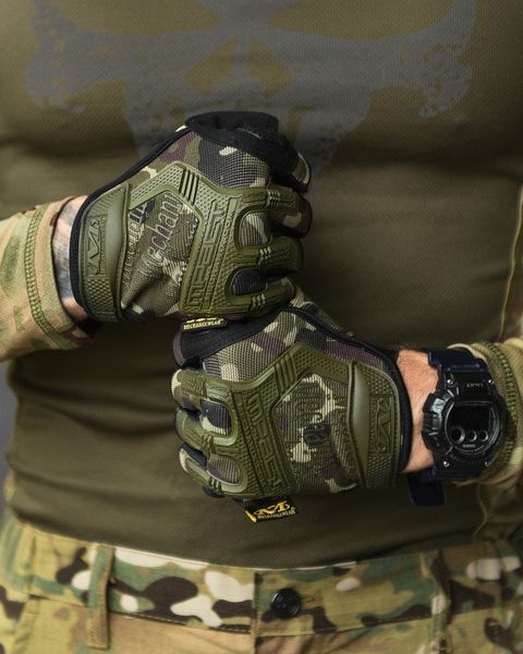 Рукавички тактичні Mechanix M-Pact безпалі олива M 87174 фото