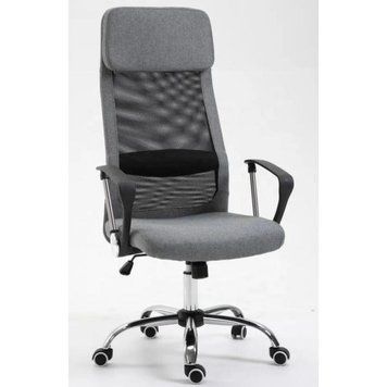 Крісло офісне на колесах Bonro BN-002-2 сіре 42400415 фото