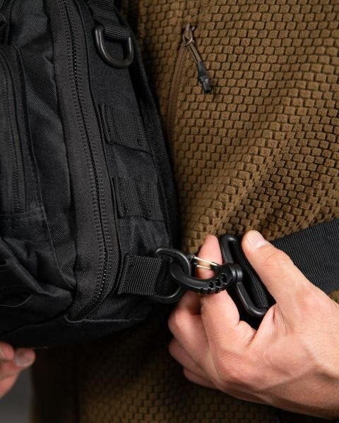 Тактична сумка через плече Silver Knight 8025 Paracord II чорна, 5 л 97882 фото