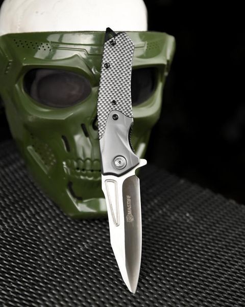 Ніж викидний Mastiff carbon 29306 фото