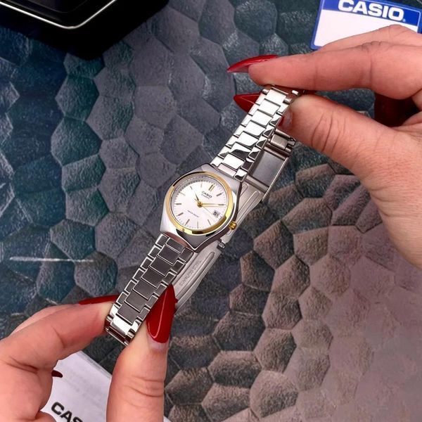 Жіночий годинник Casio LTP-1170G-7A Класичний &ndash; Сріблястий браслет з мінеральним склом 1141-0155 фото