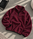Жіноча фліска на блискавці бордова Half-Zip S 55332 фото 2