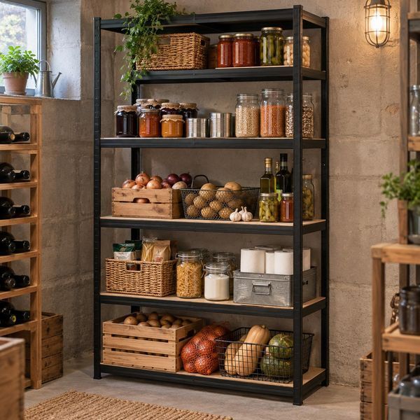 Стеллаж металлический&nbsp;PRIMA HOME 6 полок (220 &times; 90 &times; 40 см) для дома гаража склад магазина, Черный G1451 фото