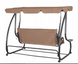 Гойдалка садовая Bonro Garden BW-002 коричневая 3 местная 42400948 фото 3