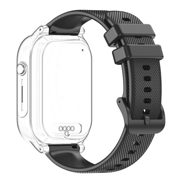 Ремінець для смарт годинника Modfit Zoopex Black чорний силіконовий, довжина 19.7 см (1051-0701) 1051-0701 фото