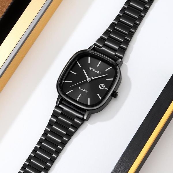 Мужские часы Skmei 2551BKBK All Black с металлическим браслетом и минеральным стеклом 1080-3140 фото