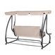 Гойдалка садовая Bonro Garden BW-002 бежевая 3 местная 42400949 фото 3