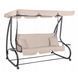 Гойдалка садовая Bonro Garden BW-002 бежевая 3 местная 42400949 фото 1