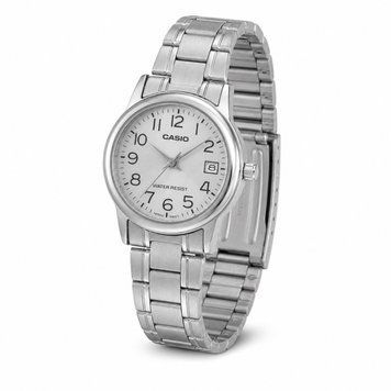 Жіночий годинник Casio LTP-V002D-7BU &mdash; класична модель зі сріблястим циферблатом та браслетом 1141-0365 фото