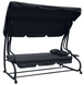 Гойдалка садовая Bonro Garden BW-002 серая 3 местная 42400947 фото 2