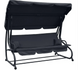 Гойдалка садовая Bonro Garden BW-002 серая 3 местная 42400947 фото 1