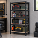 Стеллаж металлический&nbsp;PRIMA HOME 5 полок (180&times;90&times;40 см) для дома гаража склада магазина, Черный G1447 фото 3