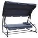 Гойдалка садовая Bonro Garden BW-002 серая 3 местная 42400947 фото 9